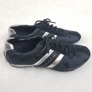 Coach womens tennis shoes size 6.5 M black